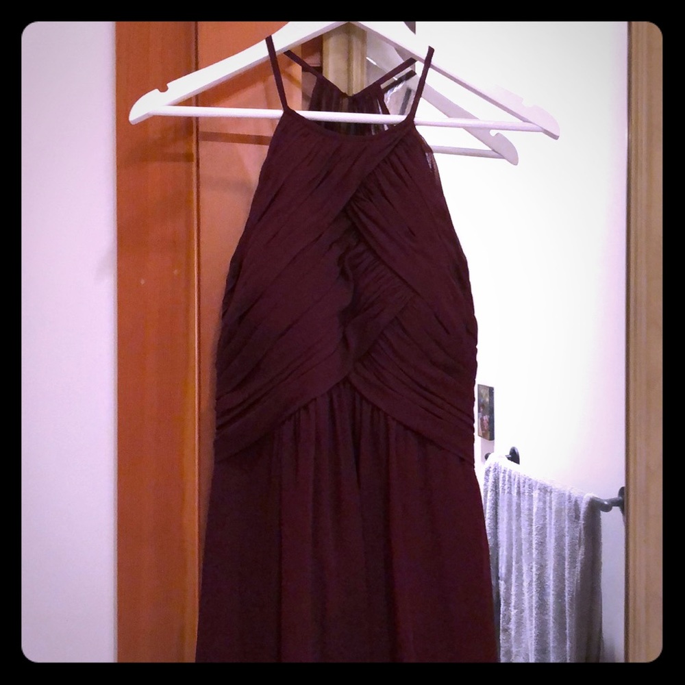 Morilee wine colored formal gown